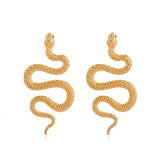 Gold snake shaped earrings nz