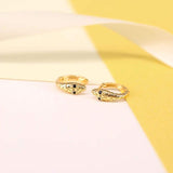 Gold Snake Stud Earrings nz