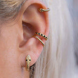 Gold Snake Stud Earrings nz