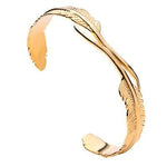 Gold steel bangle Or nz