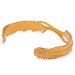 Gold steel bangle Or nz
