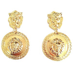 Gold Styled Lion Earrings nz