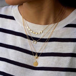 Gold Sun Pendant Necklace nz
