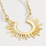 Gold Sun Pendant nz