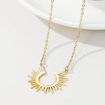 Gold Sun Pendant nz