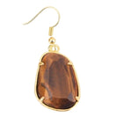 Gold tiger eye earrings Eye of the nz