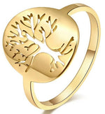 Gold tree of life ring nz