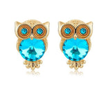 Gold turquoise owl earrings nz