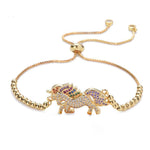 Gold unicorn bracelet Stainless steel / nz