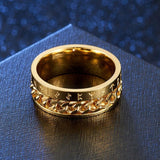 Gold Valhalla Ring 6 (52mm) nz