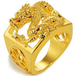 Golden Japanese dragon ring nz