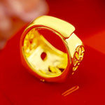 Golden Japanese dragon ring nz