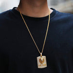 Golden Lion head necklace nz