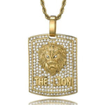 Golden Lion head necklace nz