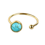 Golden turquoise ring nz