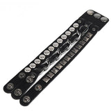 Gothic leather bracelet Black nz