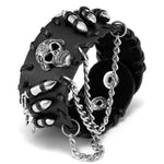 Gothic punk bracelet Black nz