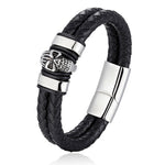 Gothic Skull Bracelet Black and white / 19 cm nz