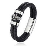 Gothic Skull Bracelet Black and white / 19 cm nz