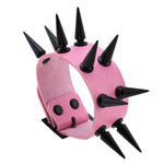 Gothic studded bracelet Pink nz