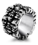Gothic style Skull ring 54 mm nz