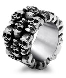 Gothic style Skull ring 54 mm nz