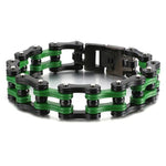 Green and black chain bracelet 23 cm nz