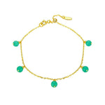Green aventurine and gold bracelet nz