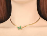 Green butterfly necklace nz