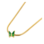 Green butterfly necklace nz