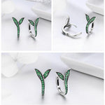 Green flower earrings nz