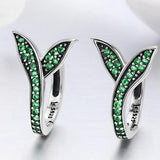 Green flower earrings nz