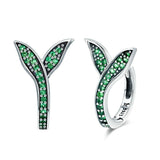 Green flower earrings nz