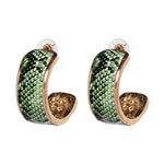 Green snake earrings nz