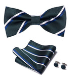 Green striped bow tie nz