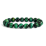 Green tiger eye bracelet 10 mm / 17 cm nz