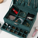 Green Velvet Jewellery Box With drawer nz