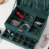 Green Velvet Jewellery Box With drawer nz