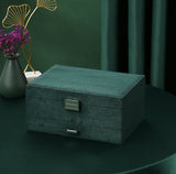 Green Velvet Jewellery Box With drawer nz