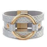 Grey leather bracelet nz