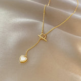 Heart and pearl necklace nz