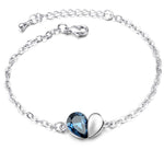 Heart bracelet Blue nz