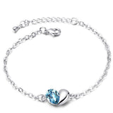 Heart bracelet Dark blue nz