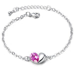 Heart bracelet Pink nz