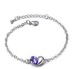 Heart bracelet Purple nz