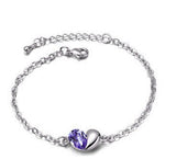 Heart bracelet Purple nz