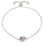 Heart bracelet stainless steel Silver nz
