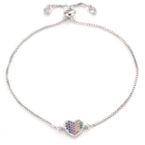 Heart bracelet stainless steel Silver nz