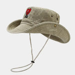 Heart bucket hat Beige nz