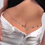 Heart chain belt black and white nz